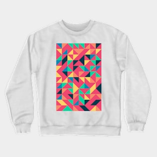 Creative Geometric Colourful Triangle Pattern #30 Crewneck Sweatshirt